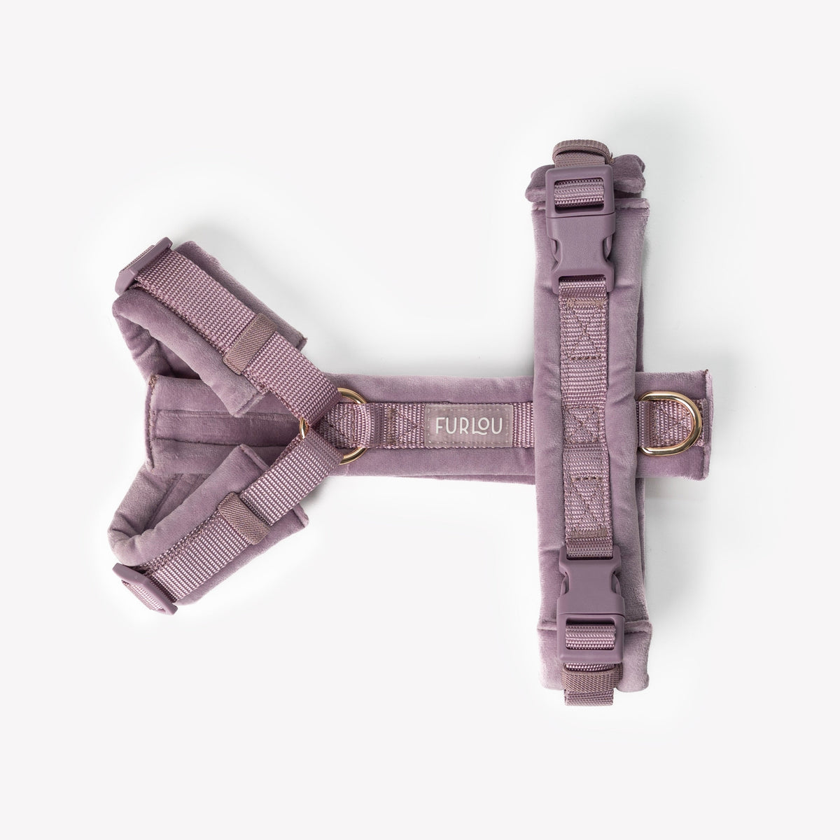 Lilac - Velvet Dog Harness-Velvet Harness-BIG FRENCHIES-FURLOU
