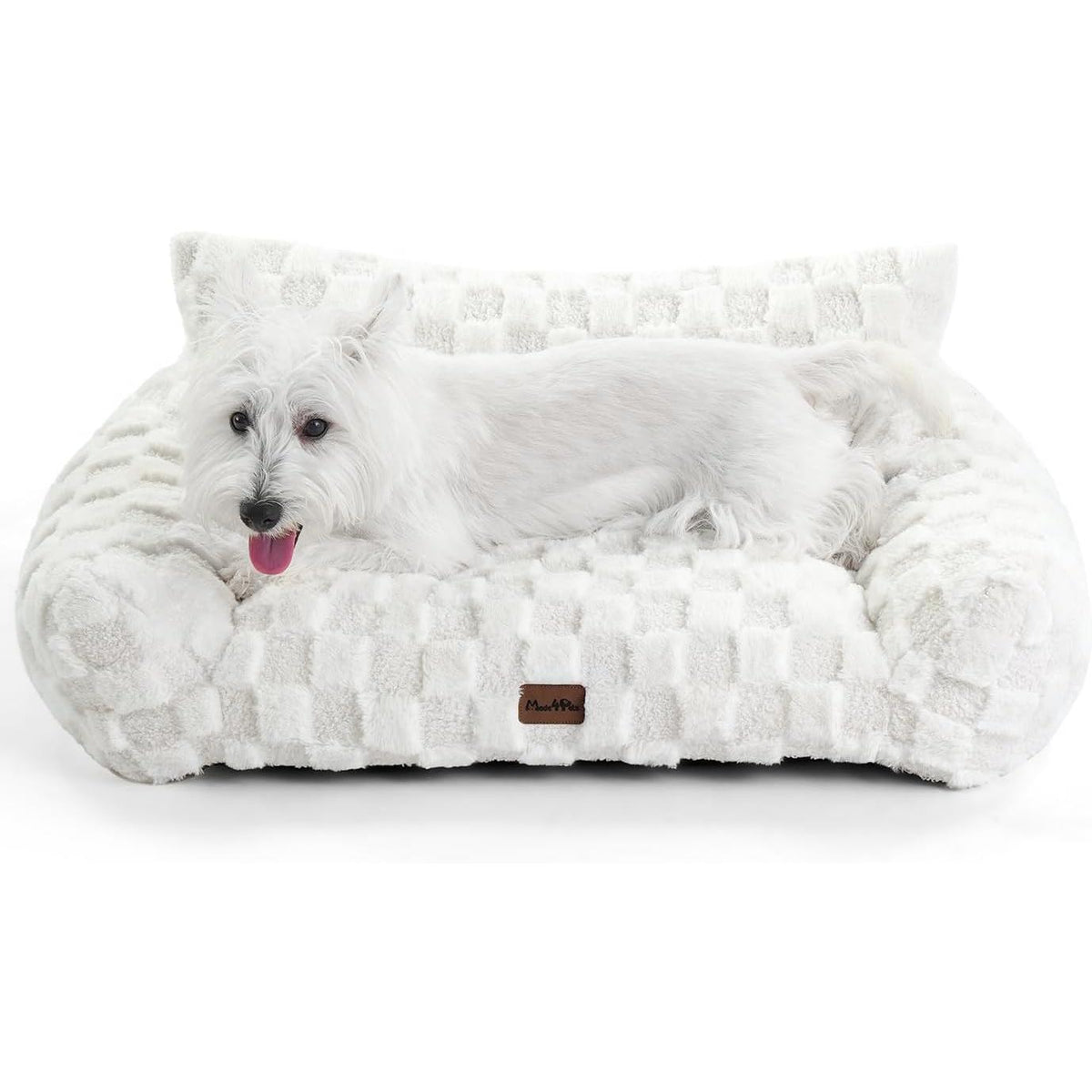 Made4Pets Medium Sage Green Plaid Pet Sofa Bed,Pickup Only