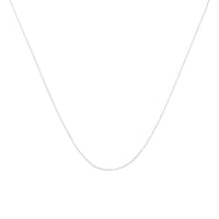 Solid 10K Yellow Gold 0.5mm Slim and Dainty Unisex 18" Rope Chain Necklace