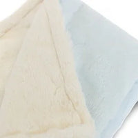 Luxury Duo Borderless Blanket - Blue/Ivory - BIG FRENCHIES