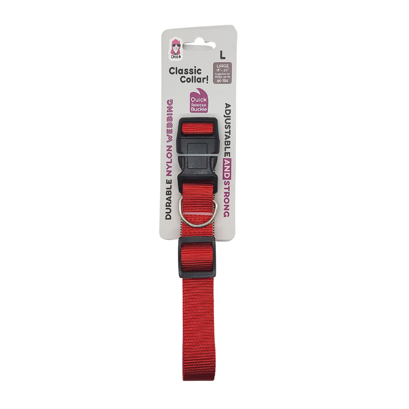 Quick-Release Nylon Dog Collar – Stylish & Durable, Adjustable Fit - BIG FRENCHIES