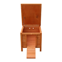 20-inch removable roof, waterproof, green asphalt roof, cedar wood, wooden chicken and rabbit cage