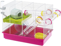 Laura Small Hamster Cage | Fun & Interactive Cage Measures 18.11L X 11.61W X 14.8H & Includes All Accessories - BIG FRENCHIES