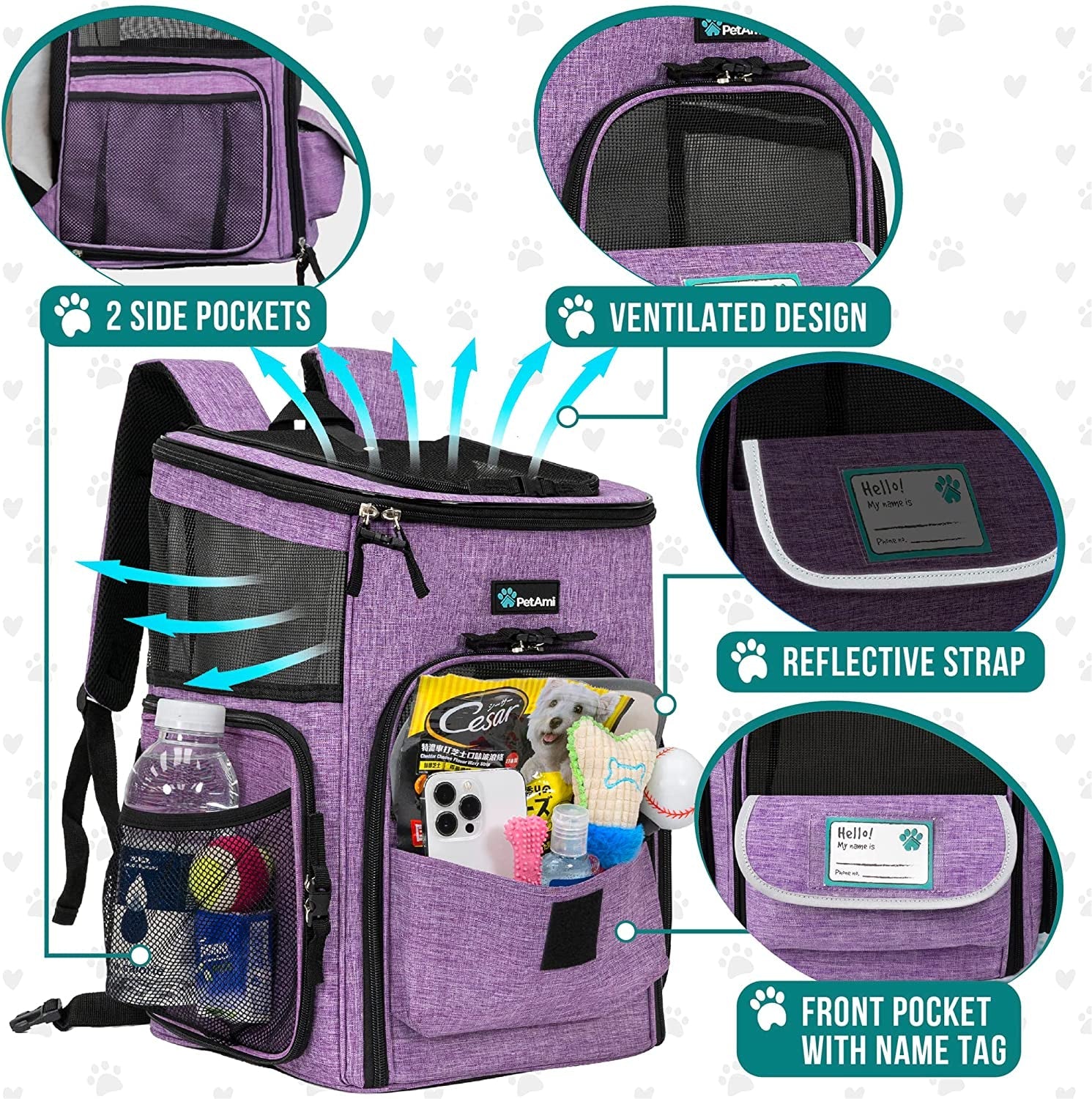 Dog and cats Backpack Carrier - BIG FRENCHIES