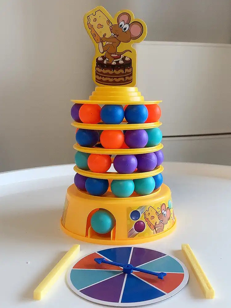 MEACAOFG Children's educational toys mouse cake tower stacking game parent-child interaction multiplayer party table games birthday gift
