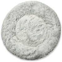 Mr. Peanut's 28" OrthoPlush® Pet Bed - Snowflake White Two Tone - BIG FRENCHIES