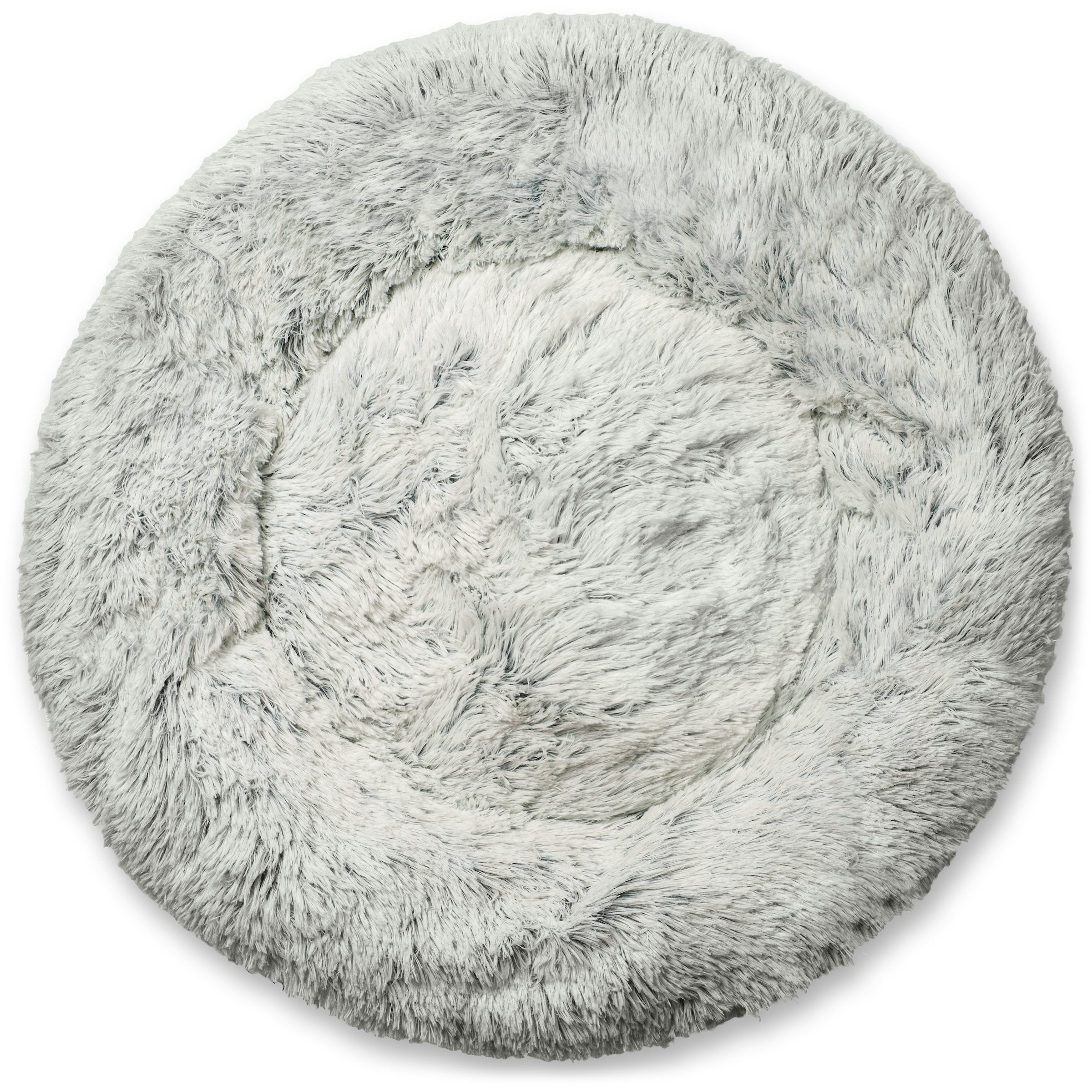 Mr. Peanut's 28" OrthoPlush® Pet Bed - Snowflake White Two Tone - BIG FRENCHIES