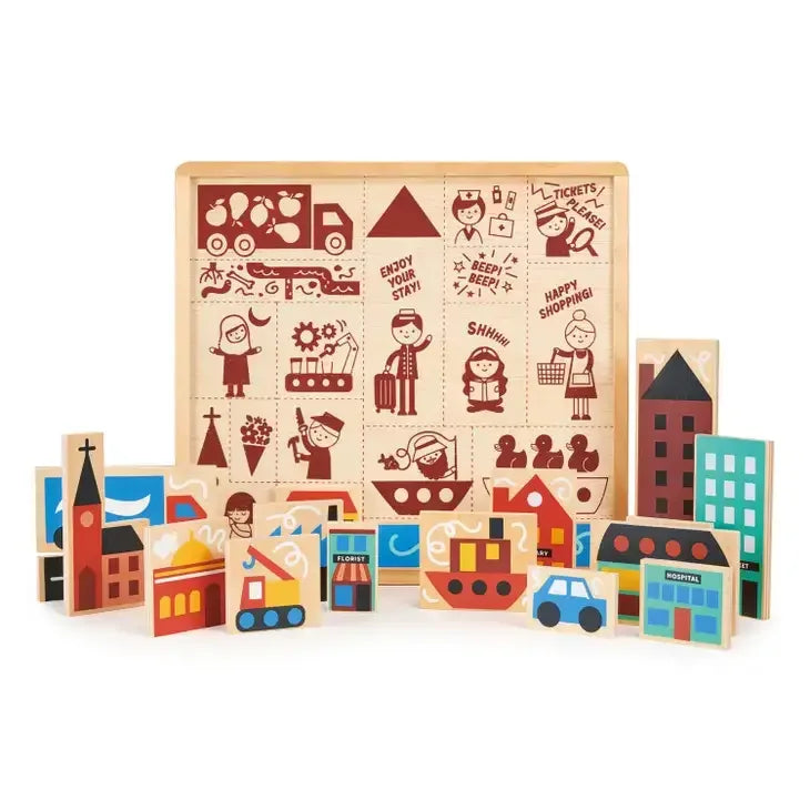 Downtown Puzzle Blocks - BIG FRENCHIES