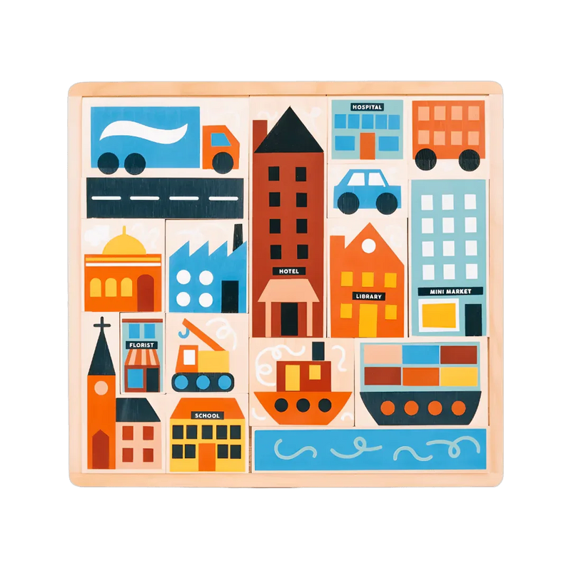 Downtown Puzzle Blocks - BIG FRENCHIES
