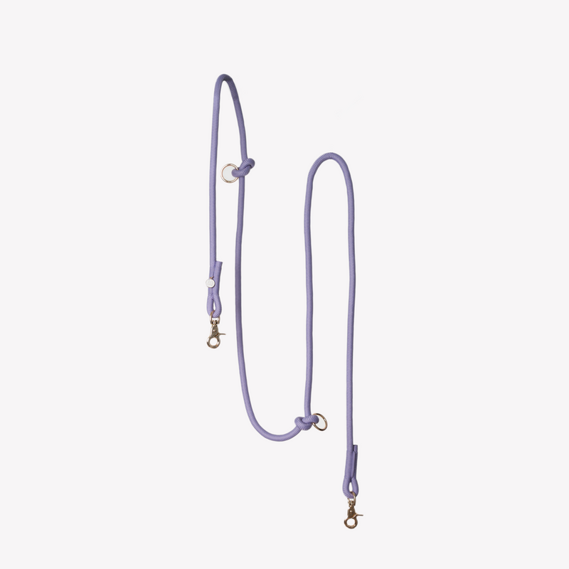 'Lavender' - Hands Free Braided Leash-Hands Free Braided Leash-BIG FRENCHIES-FURLOU