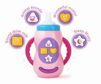 Baby Simulation Milk Bottle Toy LED Flashing Baby Bottle With Sound and Light Toys For Baby - BIG FRENCHIES