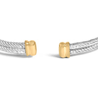18K Yellow Gold Plated .925 Sterling Silver Diamond Accent Dragonfly Medallion Bangle Bracelet (I-J Color, SI1-SI2 Clarity) - 7.75 Inches