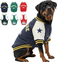 Warm Dog Varsity Jacket Heavyweight Fleece Pet Coat Small-4XL
