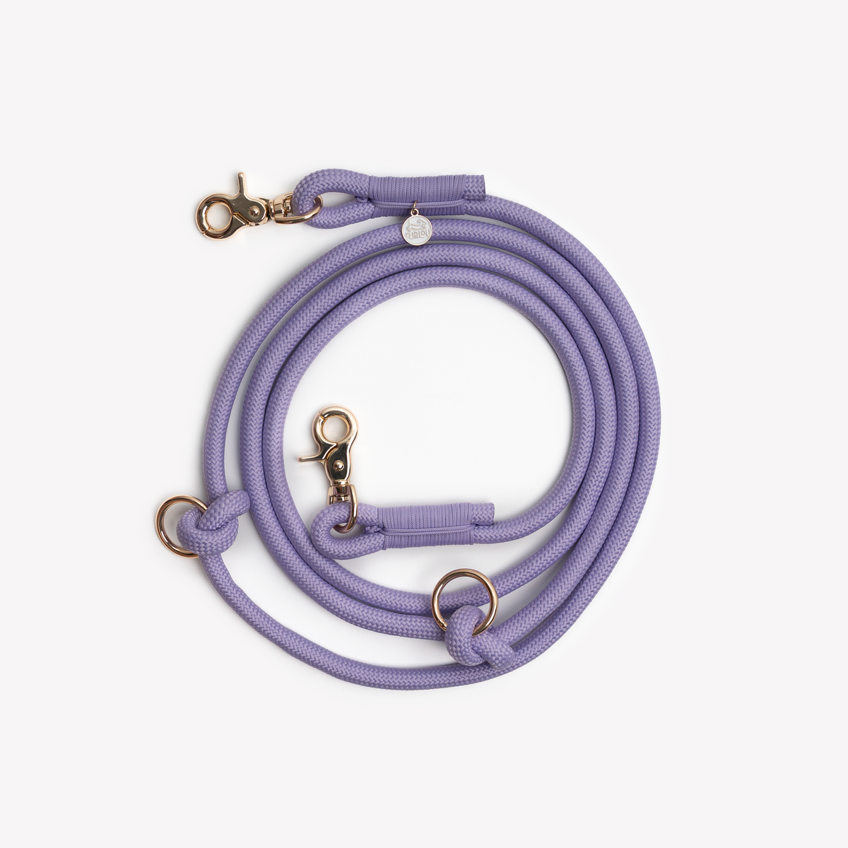 'Lavender' - Hands Free Braided Leash-Hands Free Braided Leash-BIG FRENCHIES-FURLOU