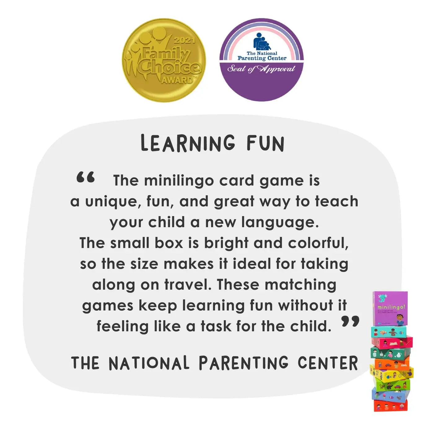 Minilingo French/English Bilingual Flashcards