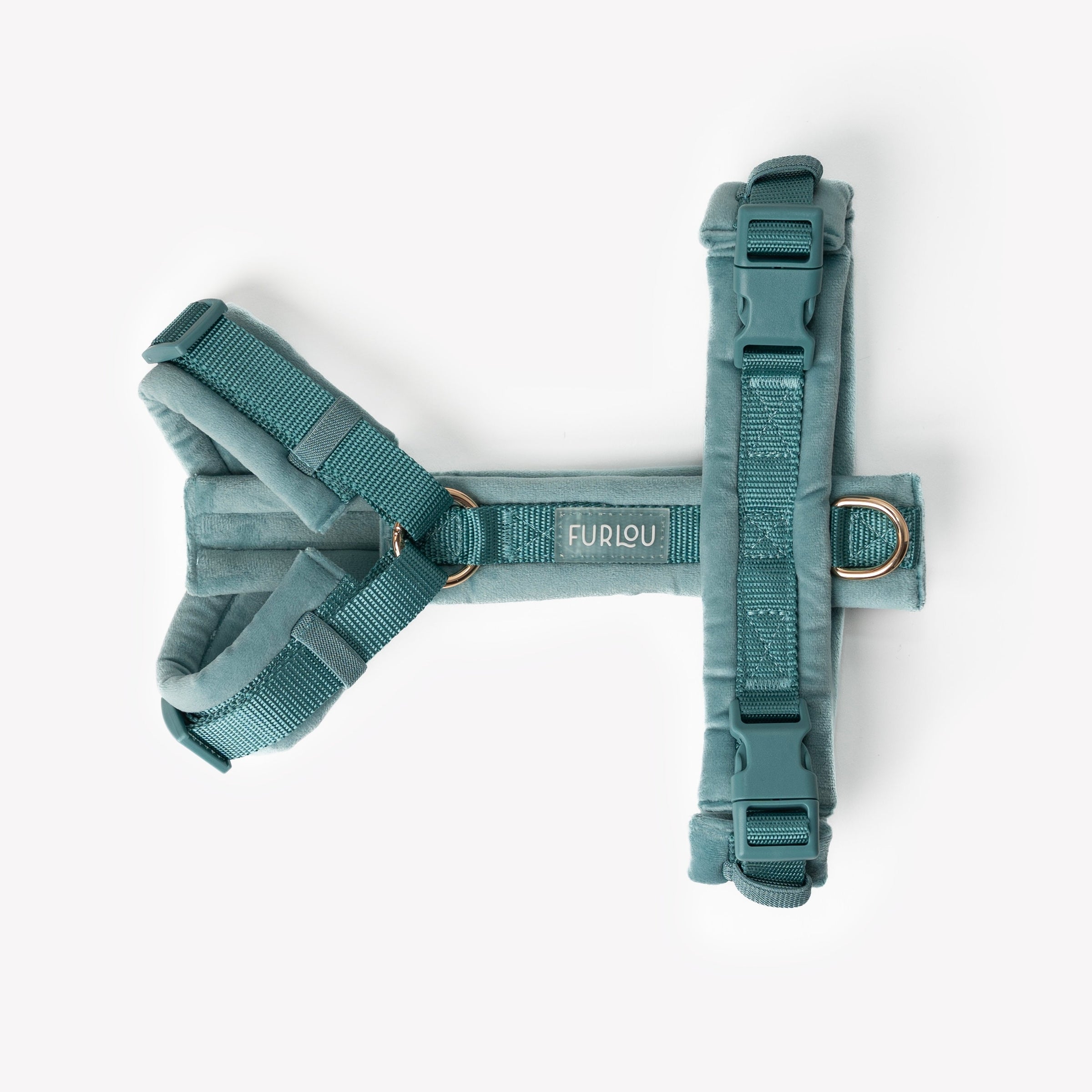 Blue - Velvet Dog Harness