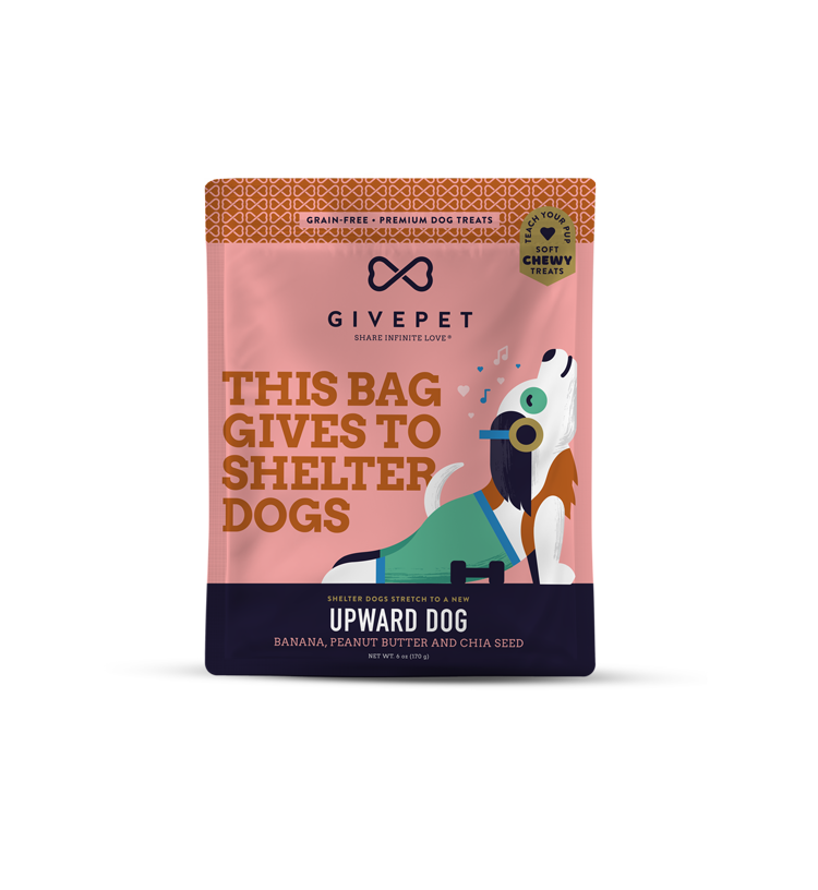 GivePet Upward Dog Soft & Chewy Training Dog Treats, 6.3 oz, Pack of 20