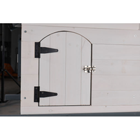 53-inch Double-tier Wooden Outdoor Indoor Waterproof Chicken Coop And Rabbit Hutch Complete With A Roof, Stairs And A Re