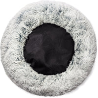 Mr. Peanut's 28" OrthoPlush® Pet Bed - Snowflake White Two Tone - BIG FRENCHIES