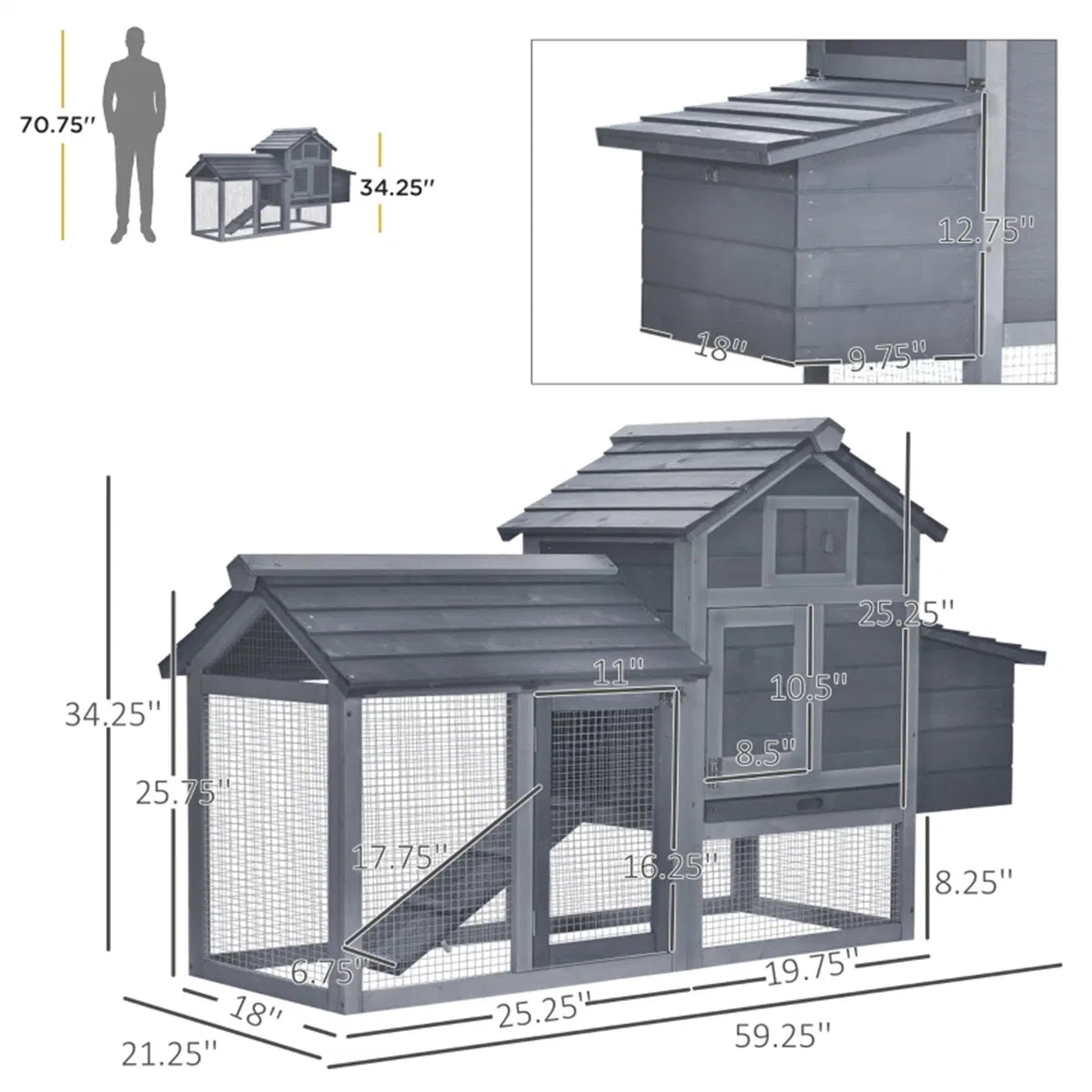 Wooden Chicken Coop