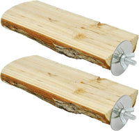 Parrot Cage Perch, Wooden Platform for Birds (2 Packs) - BIG FRENCHIES