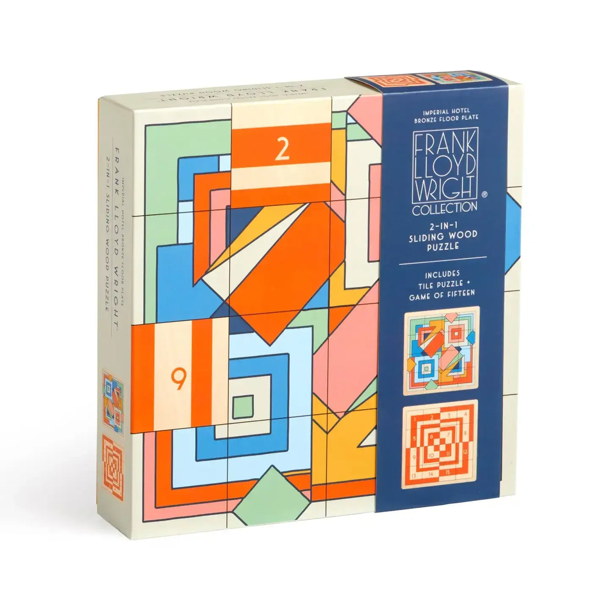 Frank Lloyd Wright Imperial Hotel 2-in-1 Sliding Wood Puzzle - BIG FRENCHIES