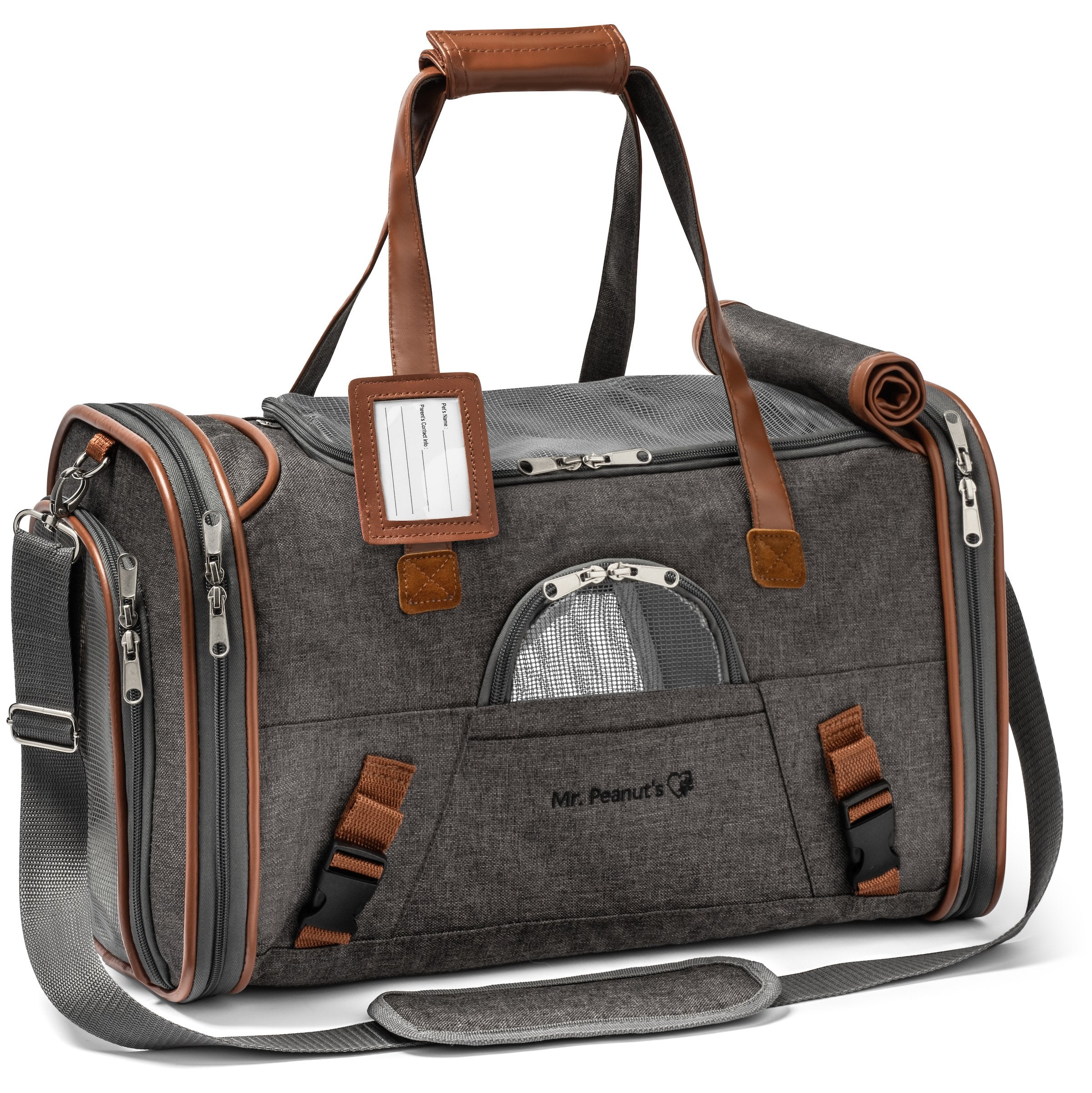 Mr. Peanut's Gold Series Standard Size Airline Compliant Pet Carrier - BIG FRENCHIES