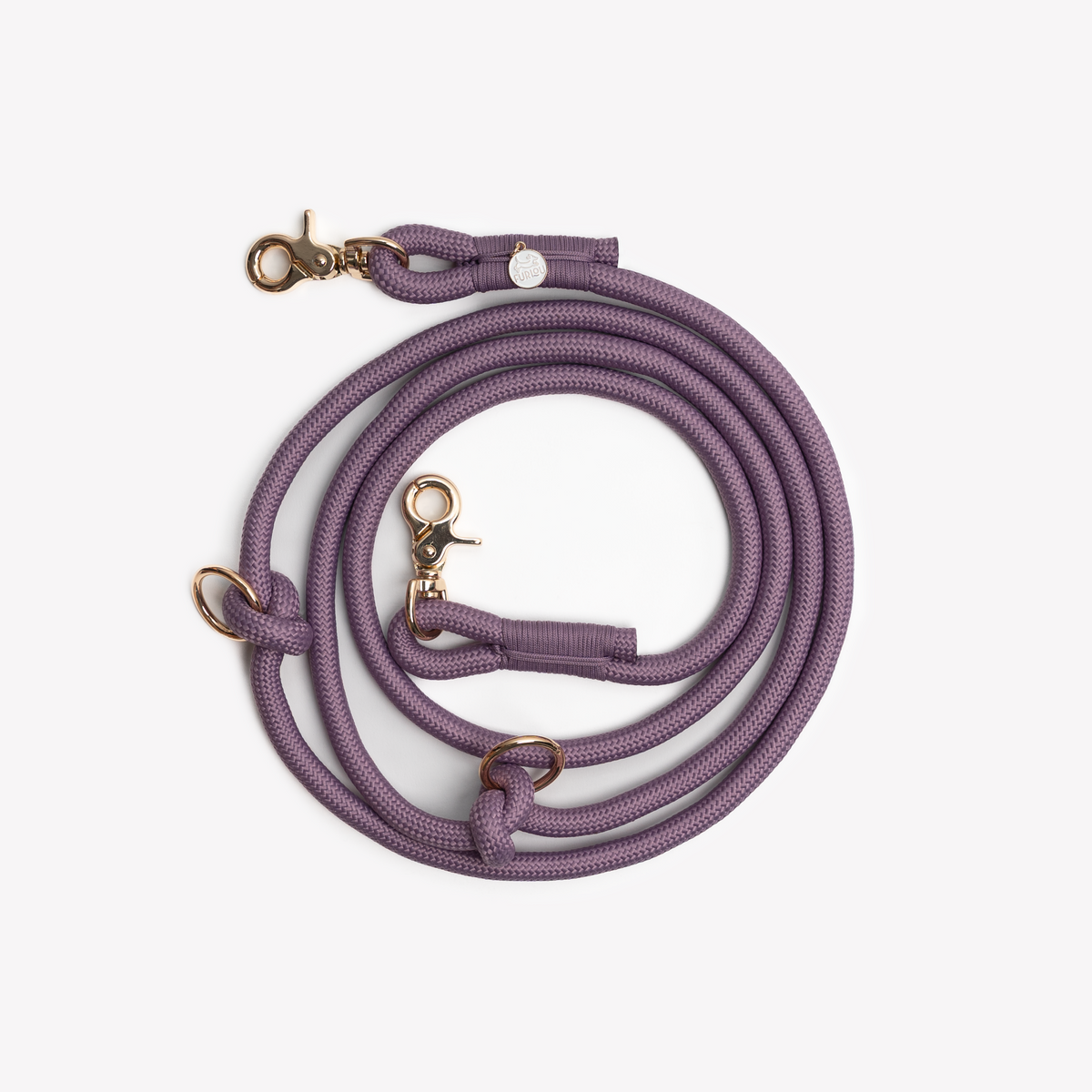 'Lilac' - Hands Free Braided Leash-Hands Free Braided Leash-BIG FRENCHIES-FURLOU