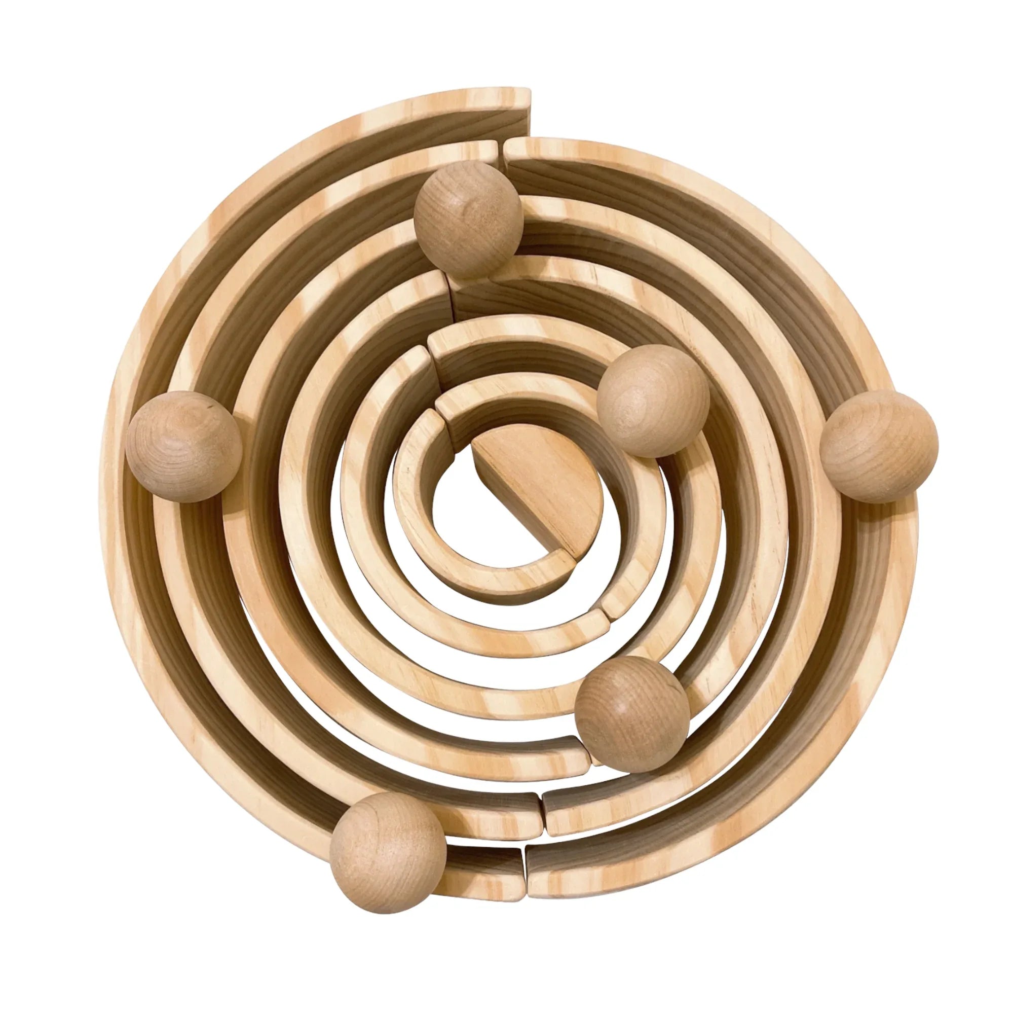 6-Piece Natural Wooden Balls – 1.8" Diameter - BIG FRENCHIES