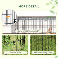 Small Animal Playpen With With Roof For Rabbits, Chicken, Chinchillas For Indoor Outdoor Use, Green
