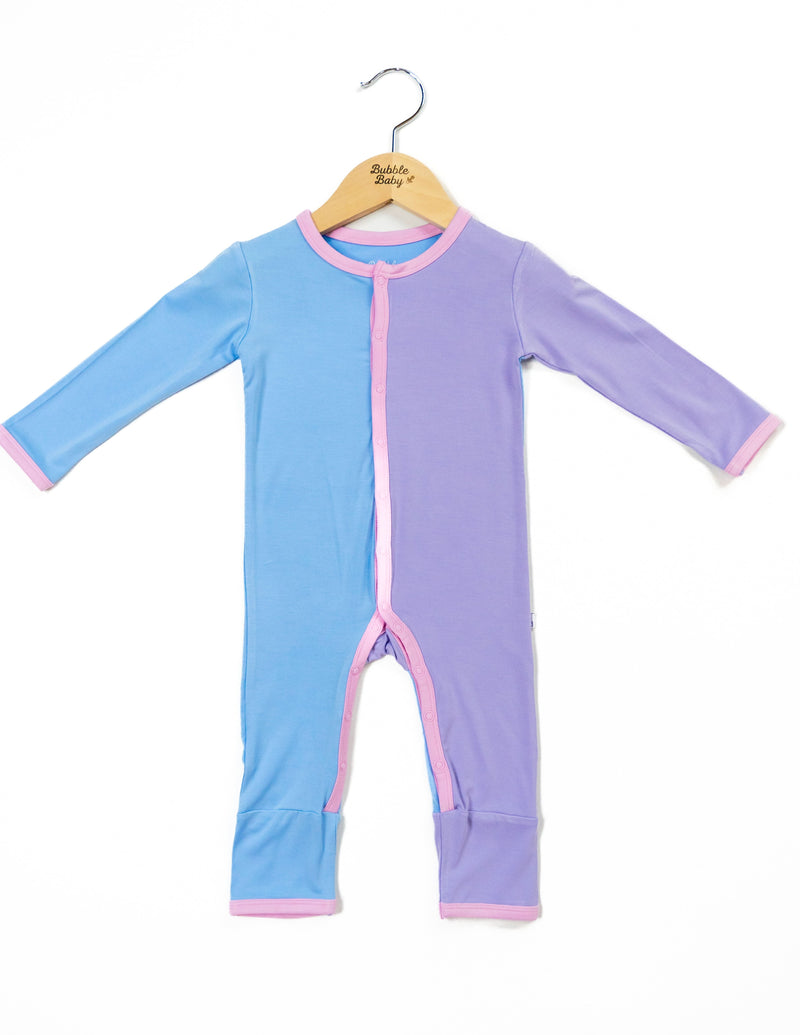 Sky / Lilac / Petal Colorblock | Snap Romper - BIG FRENCHIES