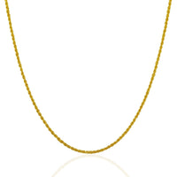 14k Yellow Gold Solid Rope Chain 1.25mm