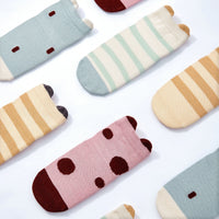 New-Ladybug & Friends- Organic- 4 Pairs of Stay-On Baby & Toddler Non-Slip Socks