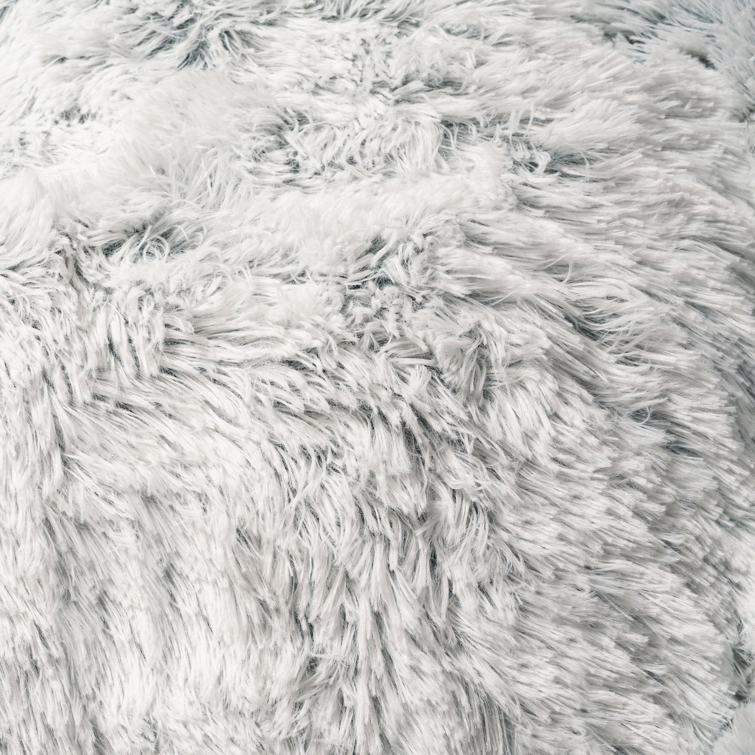 Mr. Peanut's 28" OrthoPlush® Pet Bed - Snowflake White Two Tone - BIG FRENCHIES