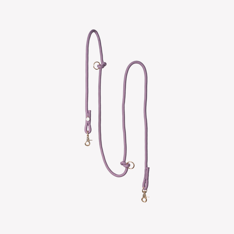 'Lilac' - Hands Free Braided Leash-Hands Free Braided Leash-BIG FRENCHIES-FURLOU