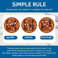 MEACAOFG Rotating four pieces spatial logic thinking training children students educational toys parent-child interaction desktop games