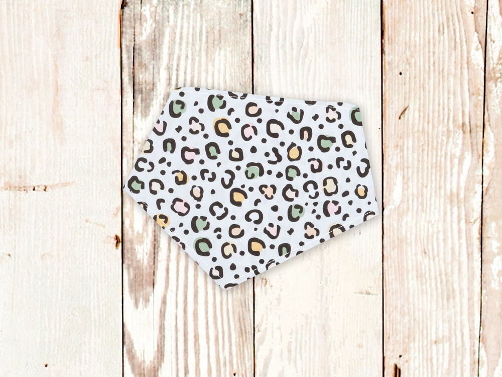 "Pastel Leopard Print" Dog Bandana