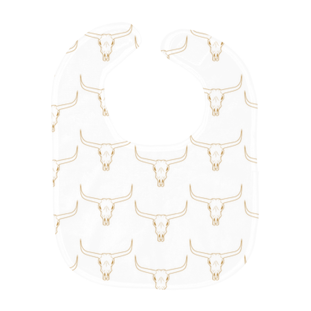 Golden Longhorn Baby Bibs