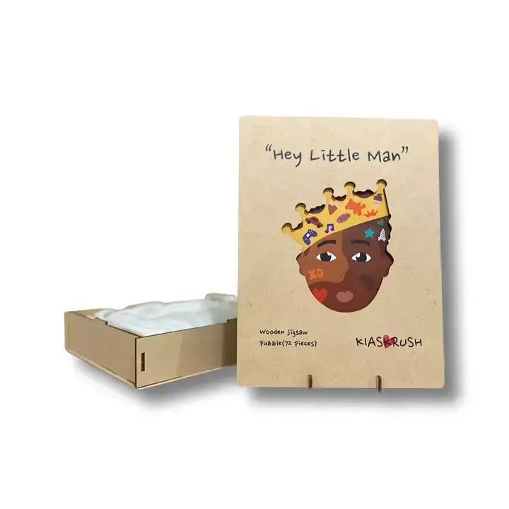 African American Boy Wooden Jigsaw Puzzle - BIG FRENCHIES