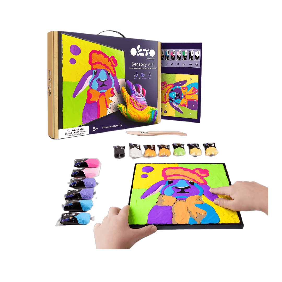 Fashionable Bunny Clay Art