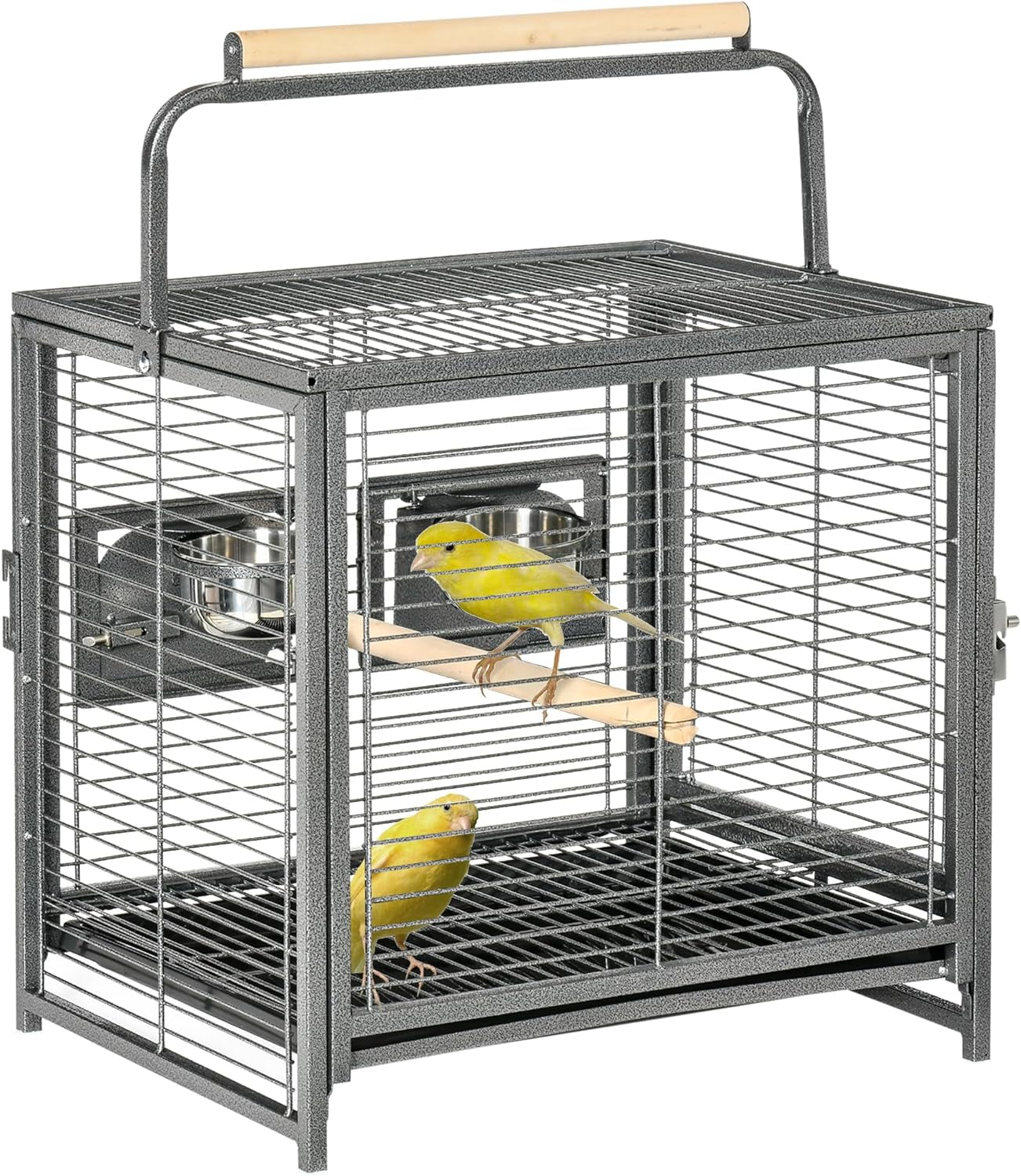 18" Heavy Duty Iron Travel Bird Cage Carrier - BIG FRENCHIES