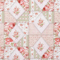 Pink Patchwork Ruffle Nursing Pillow Cover