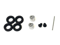 Rear Hypoid Wheelset Chrome 1/87 (HO) Plastic Model by Promotex