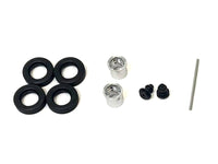 Rear Hypoid Wheelset Chrome 1/87 (HO) Plastic Model by Promotex