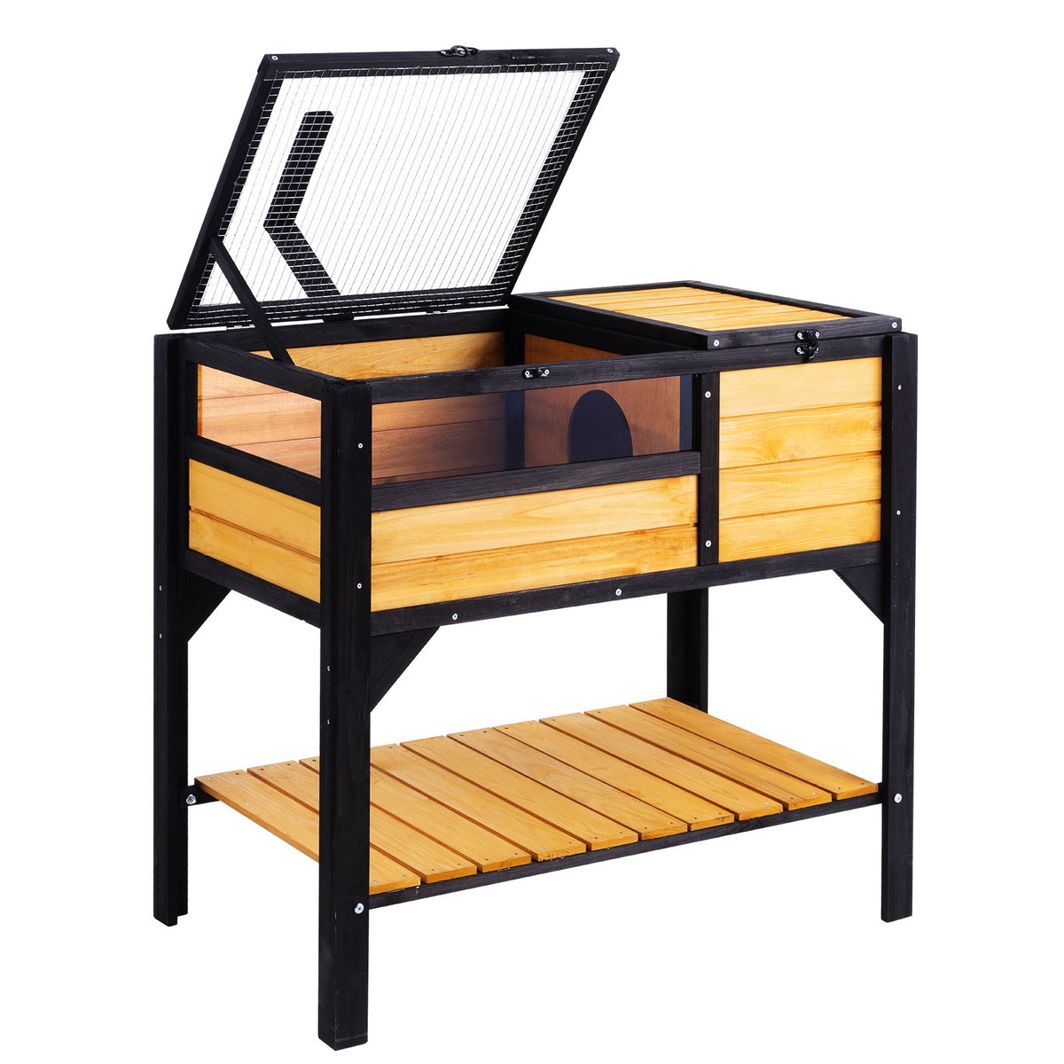 Wooden Tortoise House Tortoise Habitat Indoor & Outdoor For Lizards Snakes
