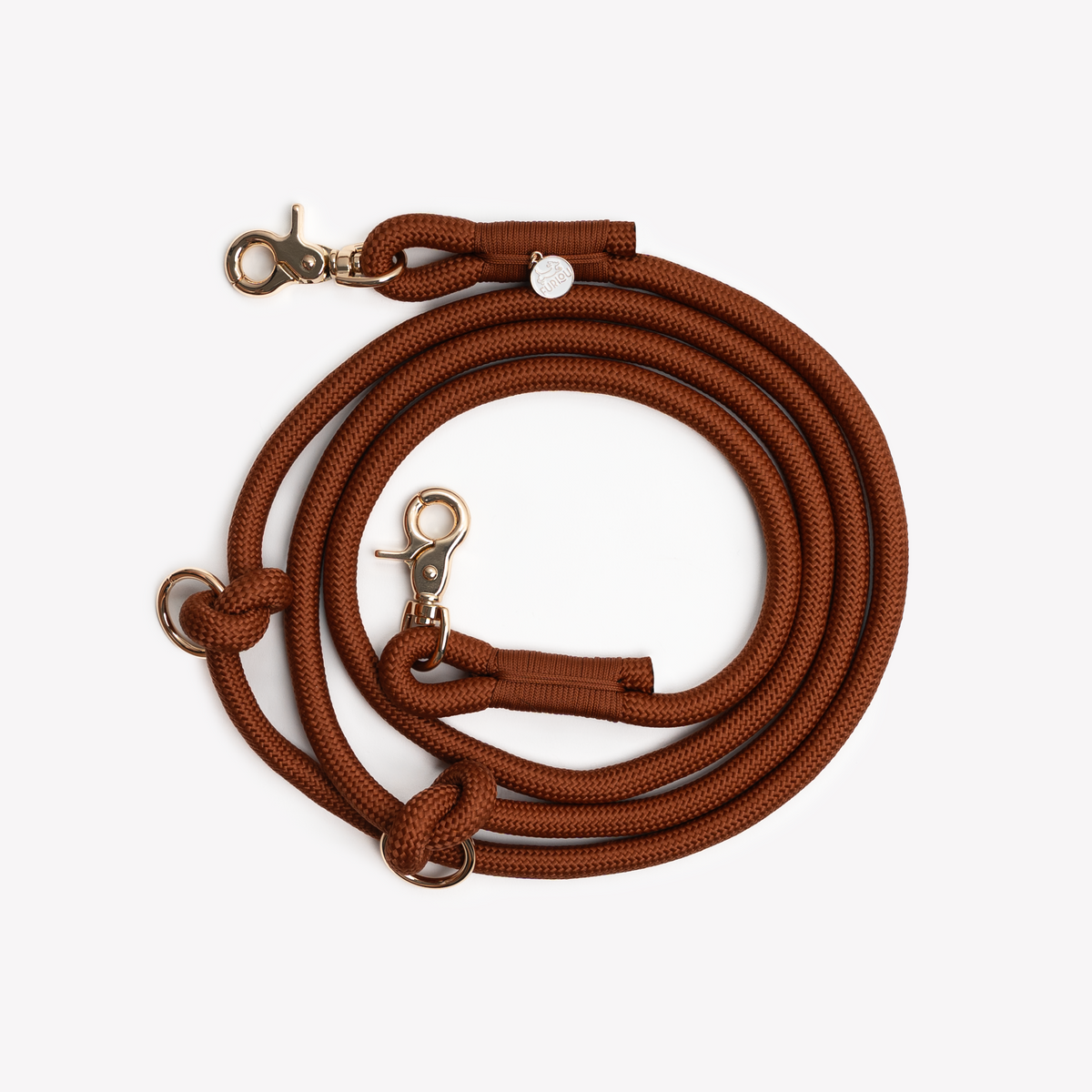 'Clay' - Hands Free Braided Leash-Hands Free Braided Leash-BIG FRENCHIES-FURLOU