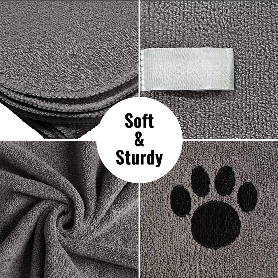 2 Pack Microfiber Dog Towels For Drying Dogs, Super Absorbent And Soft Pet Towels For Dogs Or Cats