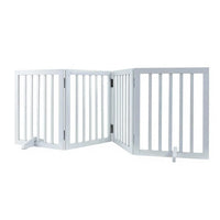 Modern Pet Barrier with Freestanding 80.3 Inches for Indoor