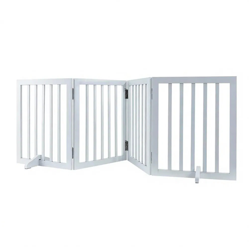 Modern Pet Barrier with Freestanding 80.3 Inches for Indoor