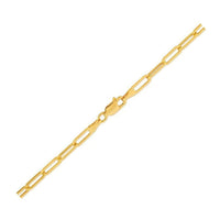 14K Yellow Gold Lite Paperclip Anklet (3.2mm)